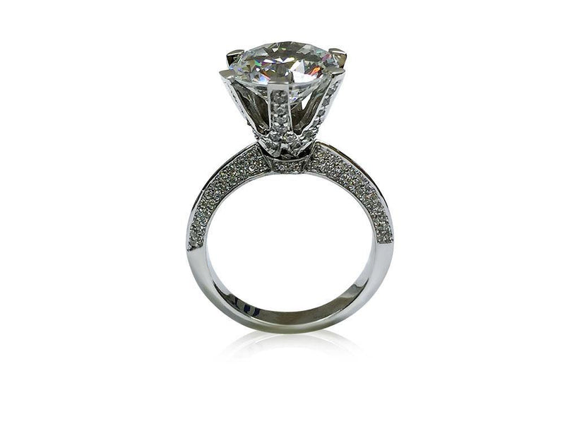 Buy Elongated 1.40ct Cushion Diamond Hidden Halo Engagement Ring Natural  Diamond H/VVS2 14K White Gold Online in India - Etsy
